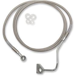 PartzBiz HD DS17413990 - Drag Stainless Steel Extended Length Front Brake Line Harley 14-15 W/ABS Plus 4 - 1741-3990 PartzBiz HD DS17413990 - Drag Stainless Steel Extended Length Front Brake Line Harley 14-15 W/ABS Plus 4 - 1741-3990