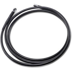PartzBiz HD DS17412744 - Drag Universal Black Vinyl 74" Stainless Steel Brake Line w/ AN-3 Fittings Ends | 1741-2744