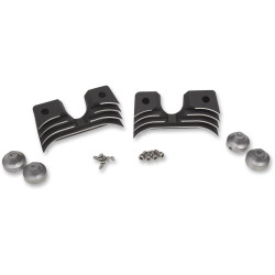 PartzBiz HD DS09401315 - Drag Wrinkle Black Finned Spark Plug Head Bolt Covers Harley Sportster 04-15 | 0940-1315 PartzBiz HD DS09401315 - Drag Wrinkle Black Finned Spark Plug Head Bolt Covers Harley Sportster 04-15 | 0940-1315