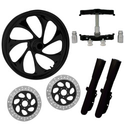 PartzBiz HD DRIFTER-DUAL-BLK-KIT-PCKG - Drifter Black 23" Wheel Tire Dual Rotors w/ Raked Triple Trees Lowers & Sliders | DRIFTER-DUAL-BLK-KIT-PCKG PartzBiz HD DRIFTER-DUAL-BLK-KIT-PCKG - Drifter Black 23" Wheel Tire Dual Rotors w/ Raked Triple Trees Lowers & Sliders | DRIFTER-DUAL-BLK-KIT-PCKG