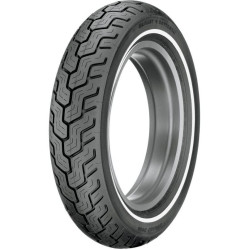 PartzBiz HD DS301891 - Dunlop D402 Series MT90B16 Slim White Wall Rear Motorcycle Tire | 301891
