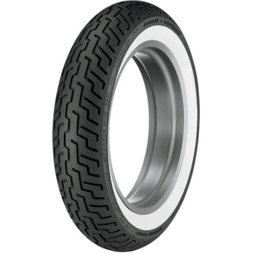 PartzBiz HD: 4416880-ยางนอกรถจักรยานยนต์ Dunlop D402 Series MT90B16 Wide White Wall | 302291