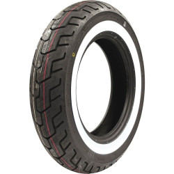 PartzBiz HD DS32NM50 - Dunlop D404 Series Rear 150/90-15 Wide While Wall Motorcycle Tire - 32NM50