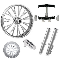 PartzBiz HD Dynasty Accent-SNGL-CHR-KIT-23PCKG - Dynasty Accent Chrome 23" Wheel Tire Single w/ Raked Triple Trees Lowers Sliders | Dynasty Accent-SNGL-CHR-KIT-23PCKG PartzBiz HD Dynasty Accent-SNGL-CHR-KIT-23PCKG - Dynasty Accent Chrome 23" Wheel Tire Single w/ Raked Triple Trees Lowers Sliders | Dynasty Accent-SNGL-CHR-KIT-23PCKG