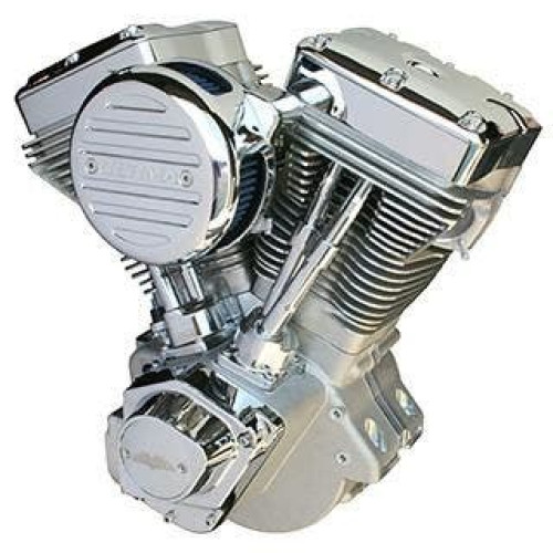 PartzBiz HD: 4416449-EL Bruto 298-272 Competition Series 127 ci Complete Engine Polished 140hp  performance motor replacement upgrade cubic inch built build custom harley new gas motorcycle bike chopper 298272