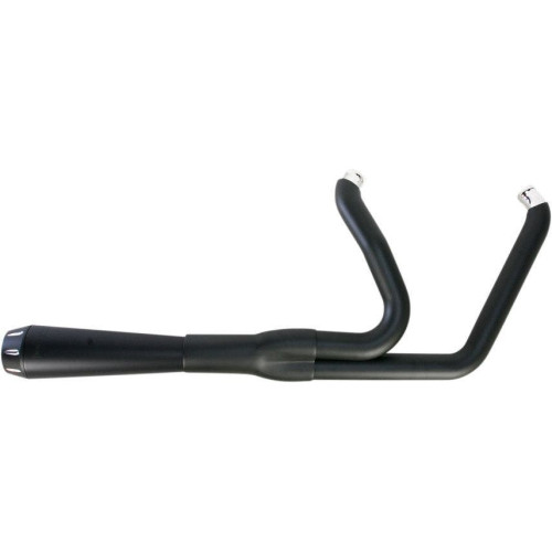 PartzBiz HD: 4416371-Road Rage 2-Into-1 Systems โทรโข่งสั้น สีดำ Harley Breakout Rocker FXSTSSE - 1S32RB