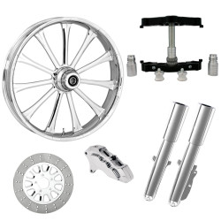 PartzBiz HD EXILE-SNGL-CHR-KIT-23PCKG - Exile Chrome 23" Wheel Tire Single Side w/ Raked Triple Trees Lowers & Sliders | EXILE-SNGL-CHR-KIT-23PCKG PartzBiz HD EXILE-SNGL-CHR-KIT-23PCKG - Exile Chrome 23" Wheel Tire Single Side w/ Raked Triple Trees Lowers & Sliders | EXILE-SNGL-CHR-KIT-23PCKG