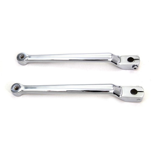 PartzBiz HD: 4416379-ขยายความยาว 9-3/4” Chrome Heel Toe Splined Shift Lever Set 86-18 Harley FLH/T FLST