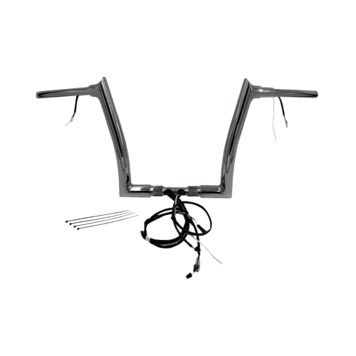 PartzBiz HD: 4416175-FBI Chrome 12 ” Pointed Top Plug n Play EZ 1-1/2 ” ชุดแฮนด์บาร์ Harley 15 FLTRX/S | 801312