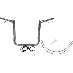 PartzBiz HD FBI-802216 - FBI Chrome 16 ” Pointed Top Plug n Play EZ 1-1/2 ” ชุดแฮนด์บาร์ Harley 16-20 FLH/T | 802216 PartzBiz HD FBI-802216 - FBI Chrome 16 ” Pointed Top Plug n Play EZ 1-1/2 ” ชุดแฮนด์บาร์ Harley 16-20 FLH/T | 802216