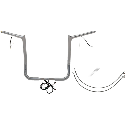 PartzBiz HD: 4416115-FBI Chrome 16" Pointed Top Plug n Play EZ 1-1/4" Handlebar Kit Harley 16-20 FLH/T | 902216 PartzBiz HD: 4416115-FBI Chrome 16" Pointed Top Plug n Play EZ 1-1/4" Handlebar Kit Harley 16-20 FLH/T | 902216
