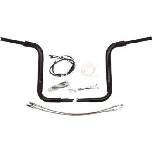 PartzBiz HD: 4416098-FBI Fat Baggers 1-1/2 Chrome 14” EZ ติดตั้งสายแฮนด์บาร์แบบโค้งมน PKG FLH 14-20 809514-b 0601-5296 06015296 PartzBiz HD: 4416098-FBI Fat Baggers 1-1/2 Chrome 14” EZ ติดตั้งสายแฮนด์บาร์แบบโค้งมน PKG FLH 14-20 809514-b 0601-5296 06015296