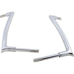 PartzBiz HD FBI-807016 - FBI Fat Baggers 1-1/2 Chrome 16 ” EZ ติดตั้งแฮนด์แบบชี้ Road Glide 98-13 807016 0601-5269 06015269