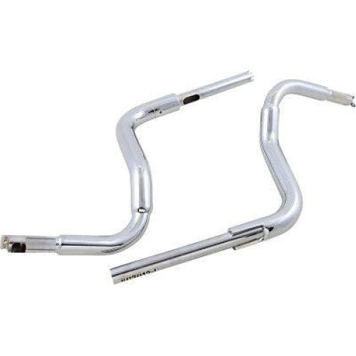 PartzBiz HD: 4416071-FBI Fat Baggers 1-1/2 Chrome 12” EZ Install แฮนด์ทรงโค้งมน Batwing 14-20 803012 0601-5271 06015271
