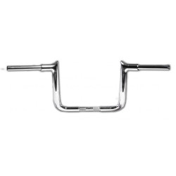PartzBiz HD FBI-805016 - FBI Fat Baggers 1-1/2 Chrome 16 ” EZ Install แฮนด์ทรงแหลม Batwing 14-20 | 805016