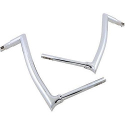 PartzBiz HD FBI-806016 - FBI Fat Baggers 1-1/2 Chrome 16 ” EZ ติดตั้งแฮนด์แบบชี้ Road Glide 15-20 806016 0601-5257 06015257