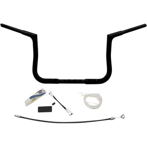 PartzBiz HD: 4416049-FBI Fat Baggers 1-1/4 Chrome 10 EZ ติดตั้งแบนด้านบน Handlebar Harley Batwing 98-13