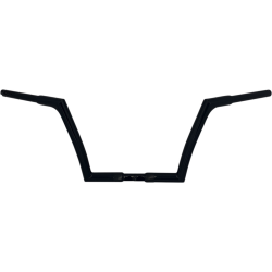 PartzBiz HD FBI-706010-B - FBI Fat Baggers Black 1-1/4" EZ Install Flat Top 10" Handlebar Harley FLTR 15-Up