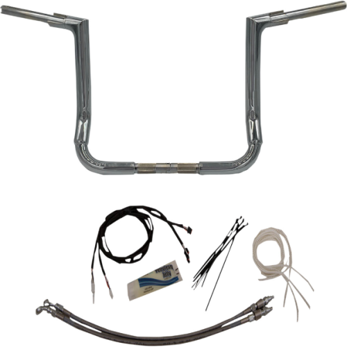 PartzBiz HD: 4415964-FBI Fat Baggers Chrome 1-1/2” EZ ติดตั้งแฮนด์แบนด้านบน 14” Harley FLH 14-Up PartzBiz HD: 4415964-FBI Fat Baggers Chrome 1-1/2” EZ ติดตั้งแฮนด์แบนด้านบน 14” Harley FLH 14-Up