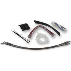 PartzBiz HD FBI-109714 - FBI Fat Baggers Chrome 14 EZ Install Kit Brake Clutch Line Harley Batwing 08-13 PartzBiz HD FBI-109714 - FBI Fat Baggers Chrome 14 EZ Install Kit Brake Clutch Line Harley Batwing 08-13