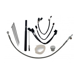 PartzBiz HD FBI-109516 - FBI Fat Baggers Chrome 16" EZ Install Handlebar Cable Wire Kit Harley Road King 21-Up PartzBiz HD FBI-109516 - FBI Fat Baggers Chrome 16" EZ Install Handlebar Cable Wire Kit Harley Road King 21-Up