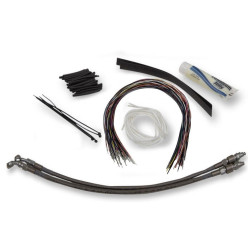 PartzBiz HD FBI-109716 - FBI Fat Baggers Chrome 16 EZ Install Kit Brake Clutch Line Harley Batwing 08-13 PartzBiz HD FBI-109716 - FBI Fat Baggers Chrome 16 EZ Install Kit Brake Clutch Line Harley Batwing 08-13