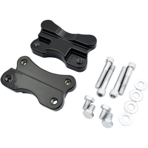 PartzBiz HD: 4415909-Drag Specialties Hotop Designs Black Fender to Fork Adapter 4 Harley FL Softail