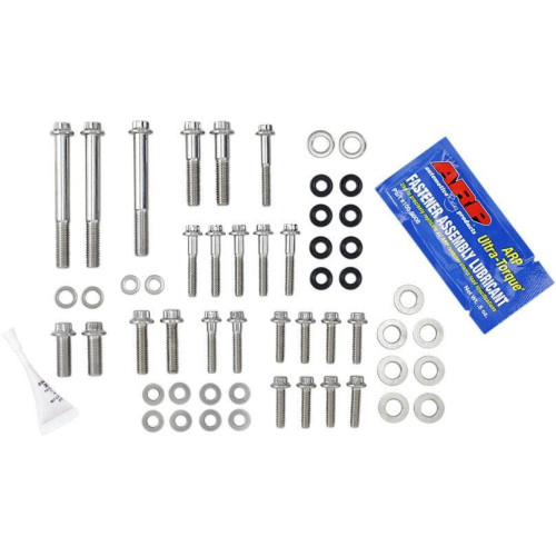 PartzBiz HD: 4415817-Feuling 3069 สแตนเลสสตีลเครื่องยนต์ Fastener ฮาร์ดแวร์ชุด 85-99 Harley Davidson Evolution Big Twin Sportster Bolts Nuts Washers Studs อัพเกรดเปลี่ยน 2401-1104 24011104