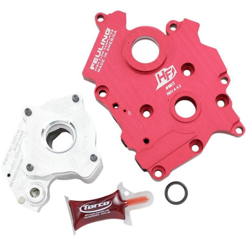 PartzBiz HD: 4415778-Feuling 7198 Red & Chrome Race Series Oil Pump & Camplate Kit 17-19 Harley Davidson M-Eight M8 Milwaukee-Eight 2017 2018 2019 Touring Softail Electra Glide Road King Fat Boy bob slim breakout performance hp horse power upgrade replacement 0932-023 PartzBiz HD: 4415778-Feuling 7198 Red & Chrome Race Series Oil Pump & Camplate Kit 17-19 Harley Davidson M-Eight M8 Milwaukee-Eight 2017 2018 2019 Touring Softail Electra Glide Road King Fat Boy bob slim breakout performance hp horse power upgrade replacement 0932-023