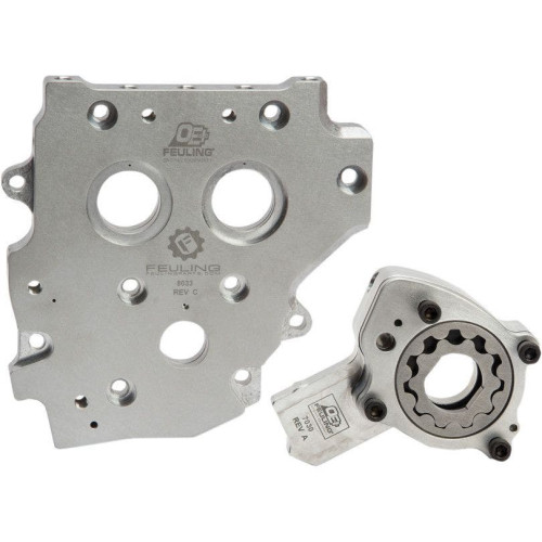 PartzBiz HD: 4415723-Feuling OE+ Billet Cam Pressure Plate Oil Pump Gear / Chain Drive 07-17 Twin Cam | 7084