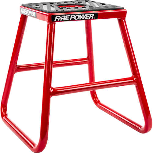 PartzBiz HD: 4415655-Fire Power Steel Moto Stand Red MX Off Road Non-Slip 16" Tall 61-0803 PartzBiz HD: 4415655-Fire Power Steel Moto Stand Red MX Off Road Non-Slip 16" Tall 61-0803