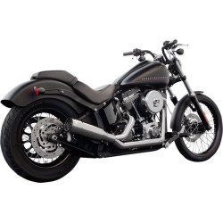 PartzBiz HD DS18001943 - Firebrand Chrome FIFTYTWO 52 2-1 ท่อไอเสียเต็มสำหรับ Harley Softail 86-16 FXST FLST | 12-1011
