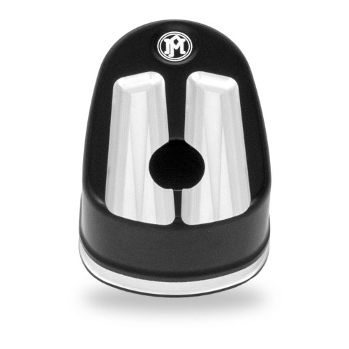 PartzBiz HD: 4415626-PM Black Contrast Cut Scallop Ignition Switch Cover for Harley 14-20 FLHT/X/R - 0177-2042SCA-BM