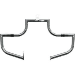 PartzBiz HD DSDS190060 - Lindby Front Chrome Linbar Highway Engine Guard Bar สำหรับ Harley FL Softail 86-99 - 101-1