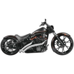 PartzBiz HD TR472993 - Freedom Performance Chrome Exhaust Radical Radius Crossover w/ Star Tips Softail PartzBiz HD TR472993 - Freedom Performance Chrome Exhaust Radical Radius Crossover w/ Star Tips Softail