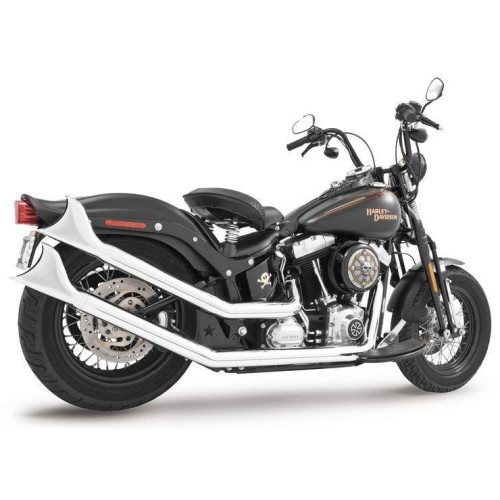PartzBiz HD: 4415494-Freedom Performance Sharktail Upsweep 2.5 Slip-Ons Chrome Harley Softail 86-17 PartzBiz HD: 4415494-Freedom Performance Sharktail Upsweep 2.5 Slip-Ons Chrome Harley Softail 86-17