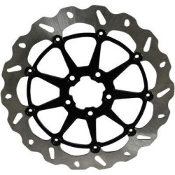 PartzBiz HD DS17103755 - Galfer DF680CWSX-B Black Wave 420 High-Carbon Stainless 13" Rotor Harley XL 2015