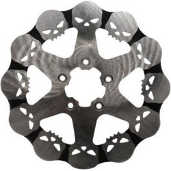PartzBiz HD DS17103761 - Galfer DF680RH Skull Front Brake Rotor Solid Harley FLST FXST 00-14 1710-3761 17103761 davidson softail dyna xl sportster best for upgrade 
