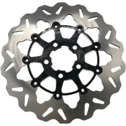 PartzBiz HD DS17103757 - Galfer DF681CW-C Floating Wave 420 Stainless Brake Rotor H-D Big Twin & XL 00-17