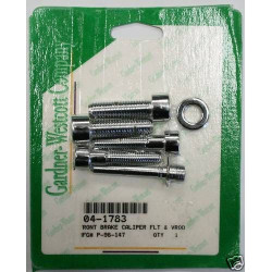PartzBiz HD GWP-96-147 - Gardner Westcott Chrome Front Brake Caliper Hardware Kit for Harley Brembo | PartzBiz HD GWP-96-147 - Gardner Westcott Chrome Front Brake Caliper Hardware Kit for Harley Brembo |