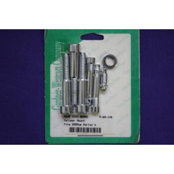 PartzBiz HD GWP-80-148 - Gardner Westcott  Rear Chrome Caliper Hardware Kit for Harley | 