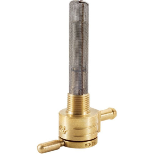PartzBiz HD: 4415393-Golan Raw Brass 75-516S-BS Click-Slick 3/8 ” NPT Straight Facing Petcock Harley | 75-516S-BS