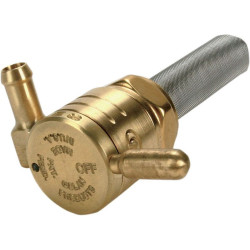 PartzBiz HD DS07050063 - Golan Raw Brass 76-312F-BS Click-Slick 22mm Forward Facing Petcock Harley | 76-312F-BS PartzBiz HD DS07050063 - Golan Raw Brass 76-312F-BS Click-Slick 22mm Forward Facing Petcock Harley | 76-312F-BS