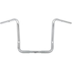 PartzBiz HD DS06012545 - Cycle Smiths 16 ” 1-1/4 ” แฮนด์บาร์ Chrome Ape Hanger Harley FLHT/X 14 ปลอกมือจับแบบมีความร้อน-113-16W14H