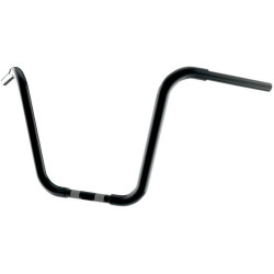PartzBiz HD DS06012085 - Khrome Werks 14 ” Black Fat 1-1/4 ” แฮนด์ Ape Hanger Harley Softail FLHR FLTR 96-14-300834