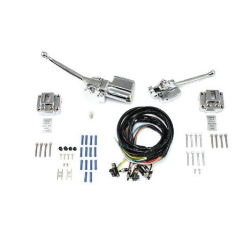 PartzBiz HD: 4415308-ชุดควบคุมแฮนด์ 26-2185 Chrome Harley-Davidson Shovelhead XL FL FX 72-81