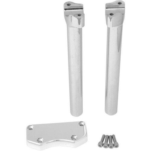 PartzBiz HD: 4415273-Drag Straight Chrome 12" Tall Forged Aluminum Risers W/ 1" Clamp for Harley | Drag Specialties PartzBiz HD: 4415273-Drag Straight Chrome 12" Tall Forged Aluminum Risers W/ 1" Clamp for Harley | Drag Specialties
