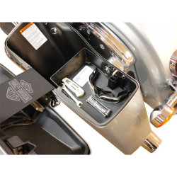 PartzBiz HD DS35011043 - Hard Bagger Left Side Saddlebag Tray Organizer Harley FLH Hard Saddlebags 14-15 | TS114HD-L