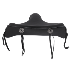 PartzBiz HD MU27120 - Hardbody Black 16" Solo Cowhide Seat w/ Conchos & Tassels Custom Harley Chopper PartzBiz HD MU27120 - Hardbody Black 16" Solo Cowhide Seat w/ Conchos & Tassels Custom Harley Chopper