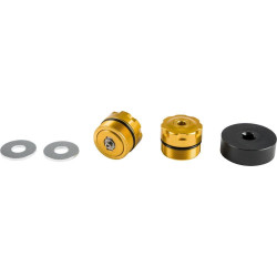 PartzBiz HD WP015-01204 - Harddrive 015-01204 Patriot Suspension Gold Preload Adjusters 06-17 Harley Dyna FXD Front Shocks Springs Dampening Rate Best New Low Rider Fat Bob Wide Glide Street Bob